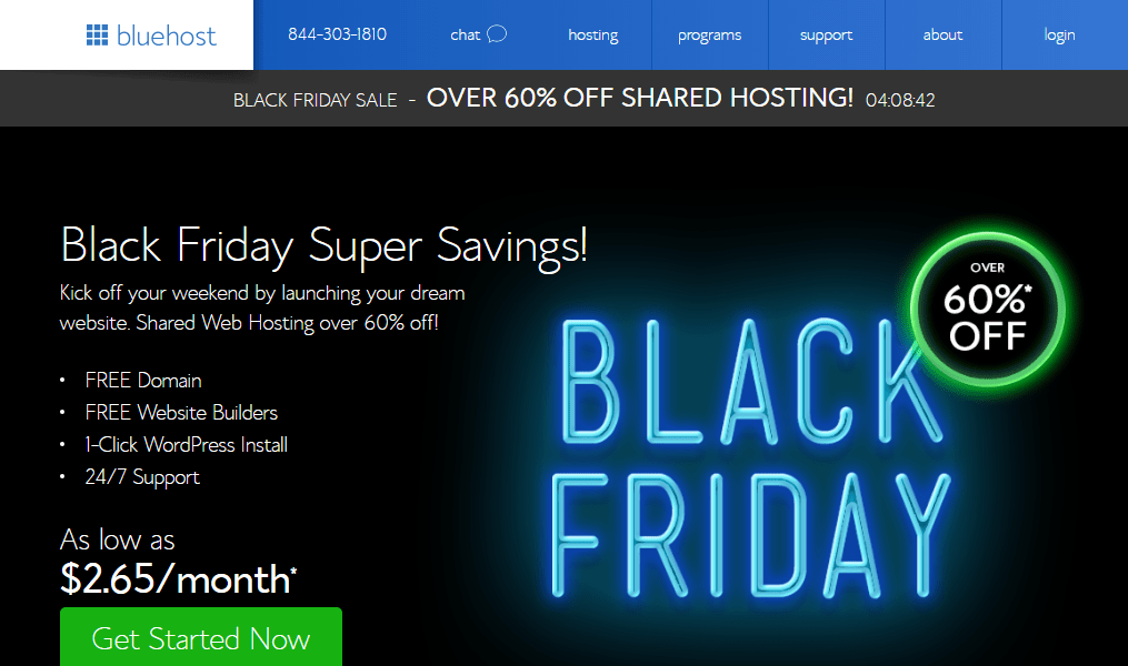 Bluehost Black Friday Offer