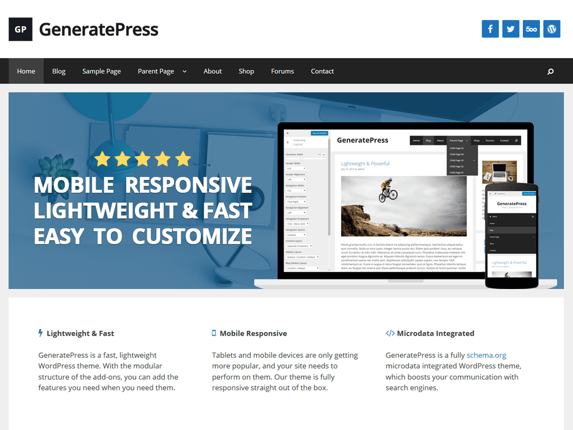 Generatepress Website Building