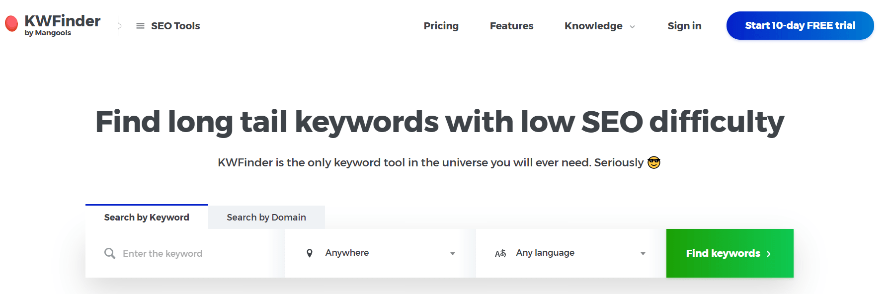 Keyword finder Overview Keyword finder Overview