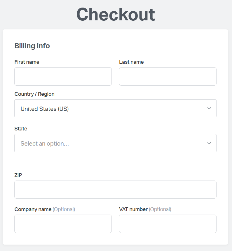 Fill Out Your Billing Details Fill Out Your Billing Details