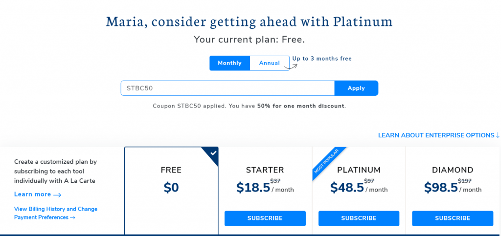 Pricing Plan