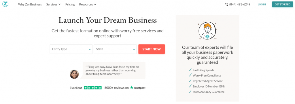 Zenbusiness Review - Overview Zenbusiness Review - Overview