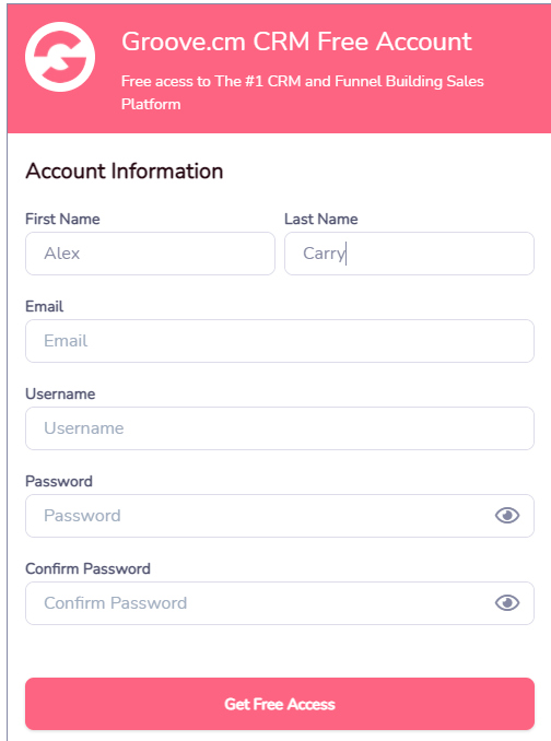 Groovefunnels - Account Information