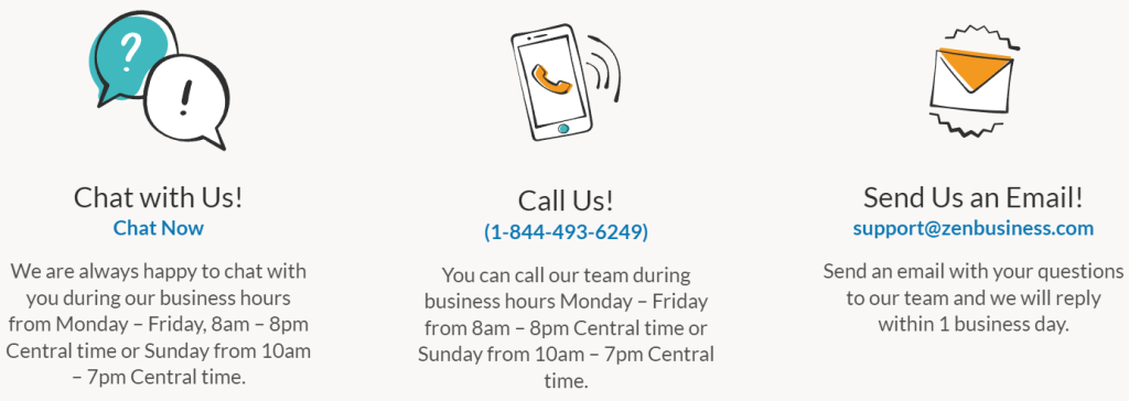 ZenBusiness Customer Support ZenBusiness Customer Support