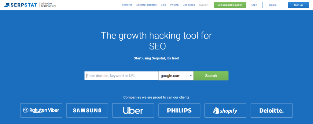 Serpstat Overview Serpstat Overview