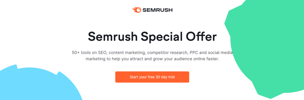 Semrush Homepage