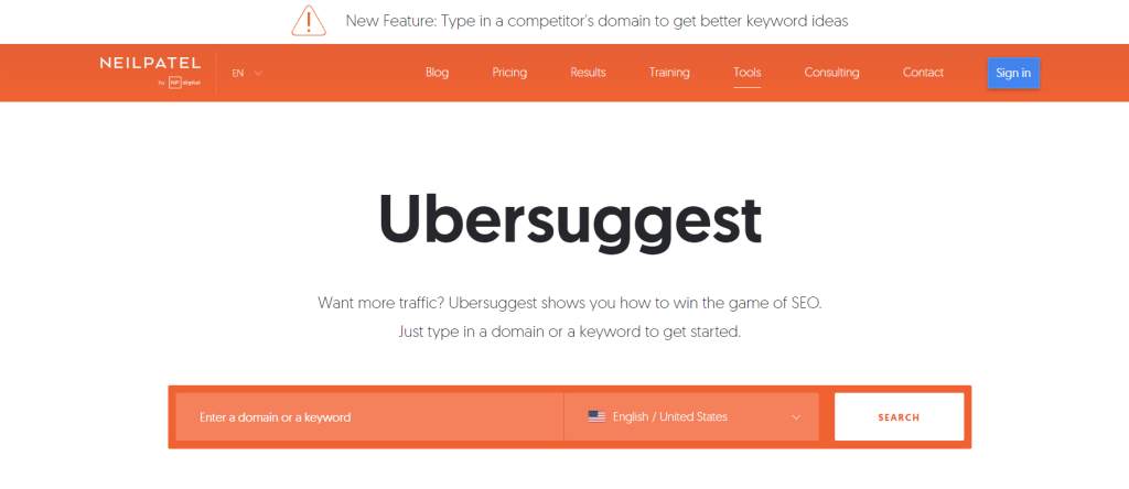 Ubersuggest Overview