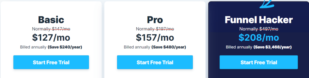 ClickFunnels Pricing Plan ClickFunnels Pricing Plan