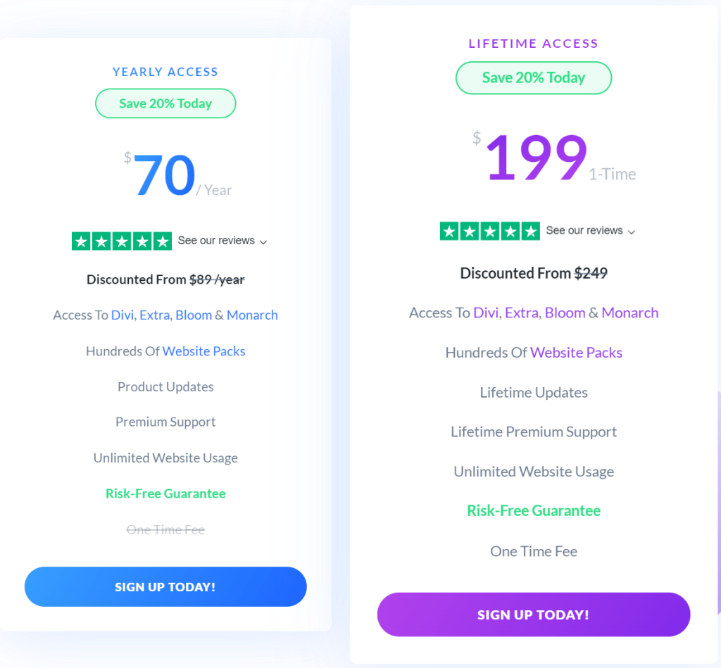 Divi Pricing