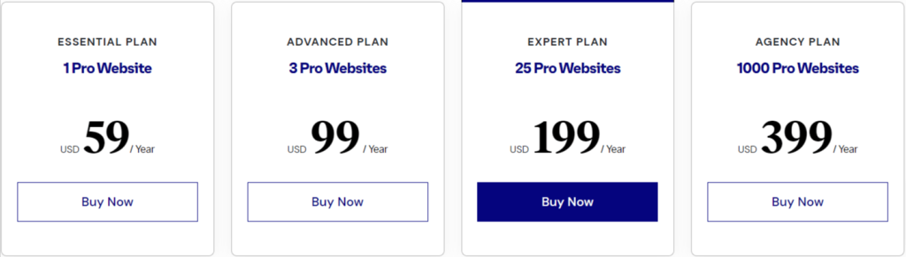 Elementor Pricing Elementor Pricing