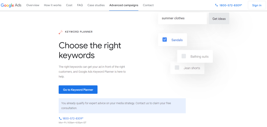 Google Keyword Planner Google Keyword Planner