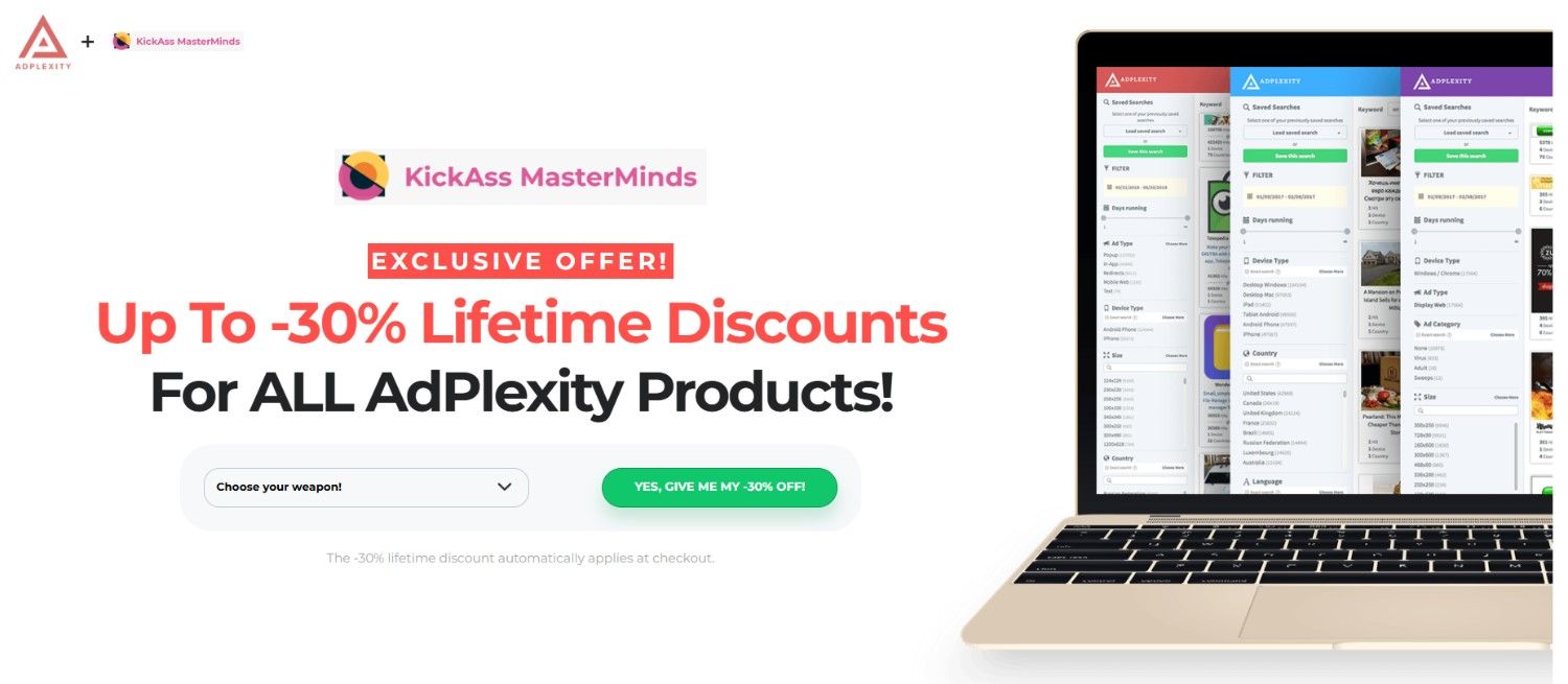 Adplexity Lifetime Discount Page Adplexity Lifetime Discount Page