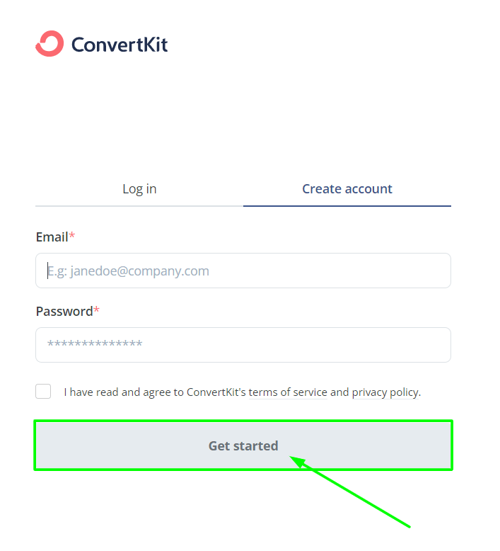 ConvertKit - Create A Account