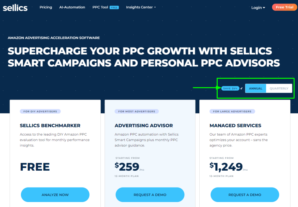 Sellics - Pricing Sellics - Pricing