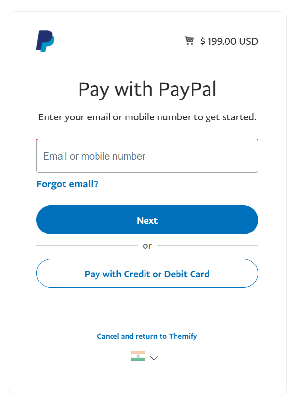 Themify - Pay With Paypal