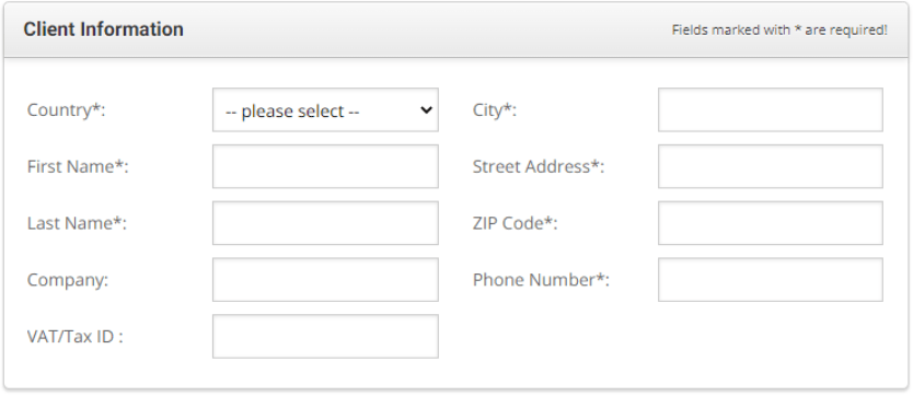 SiteGround - Client Information SiteGround - Client Information