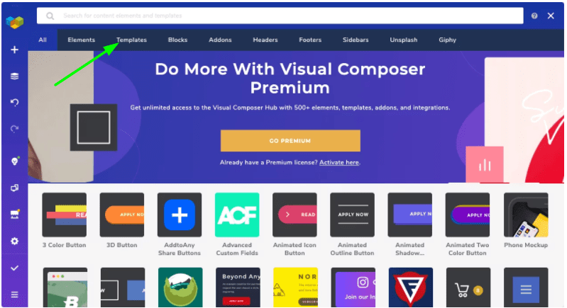 Visual Composer - Template