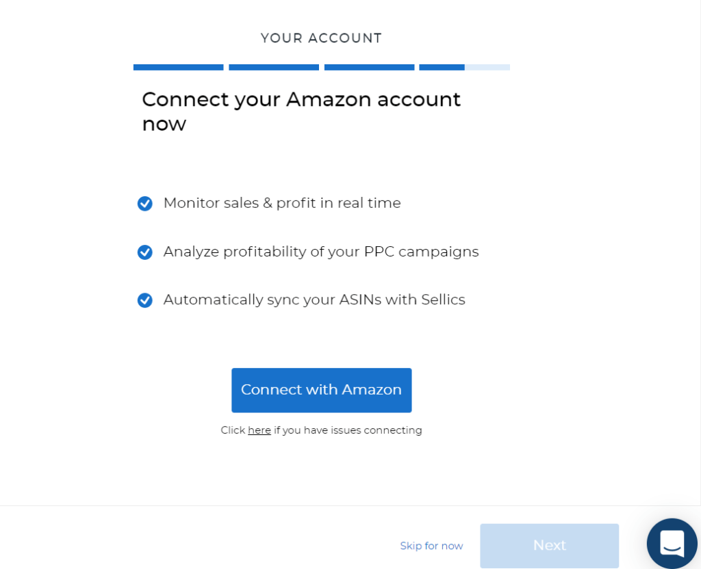 Connect Your Amazon Account With Sellics