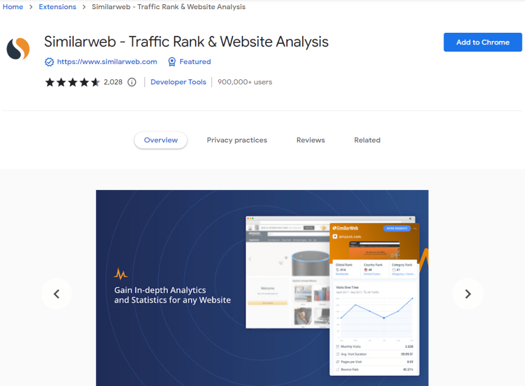  SEO Chrome Extensions - Similarweb