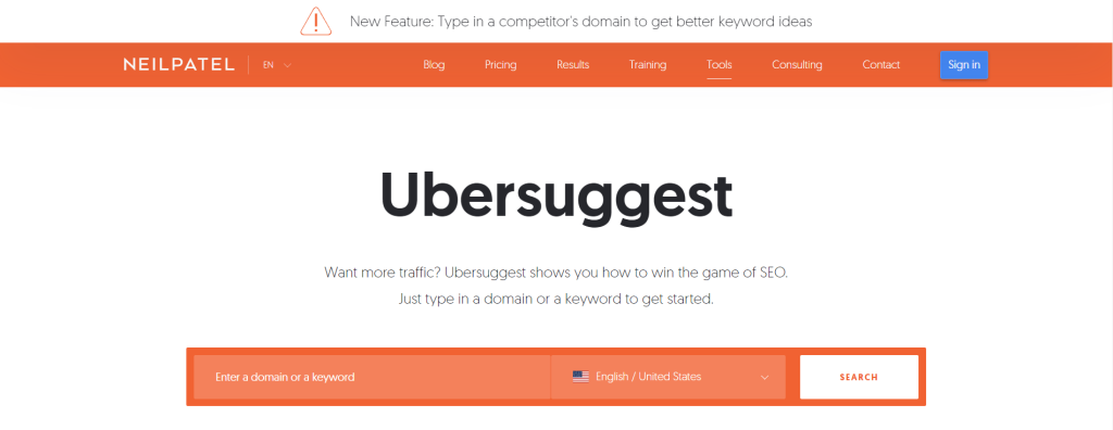 Ubersuggest Overview