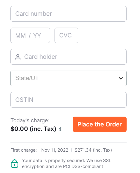 Payment Information Payment Information