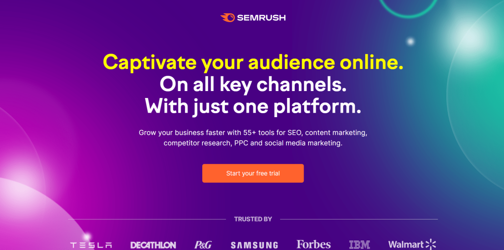 Semrush Overview Semrush Overview