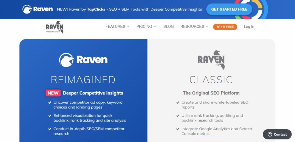 Raven SEO tool