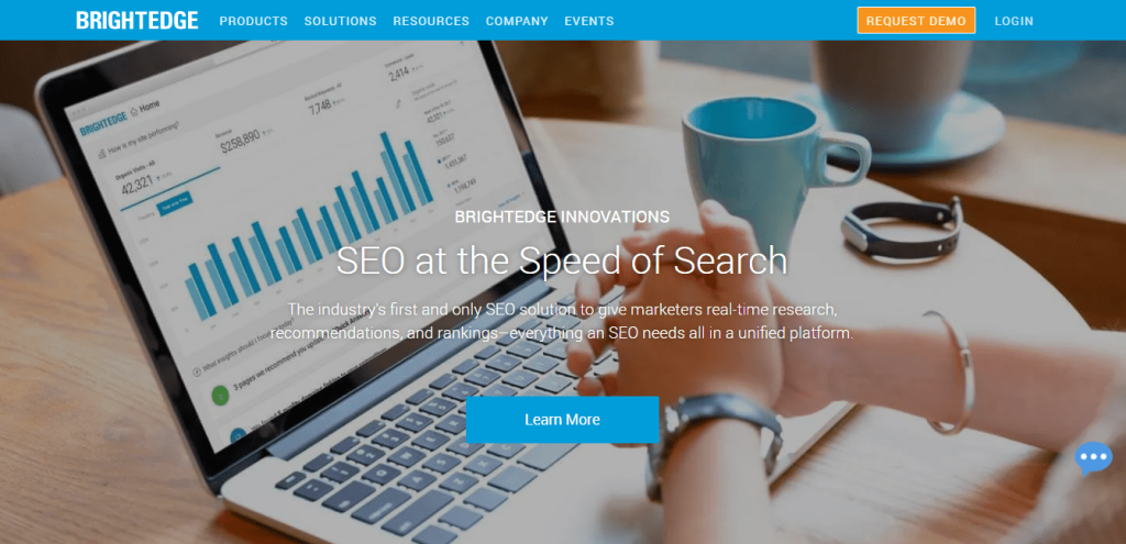 The BrightEdge platform integrates SEO and business 